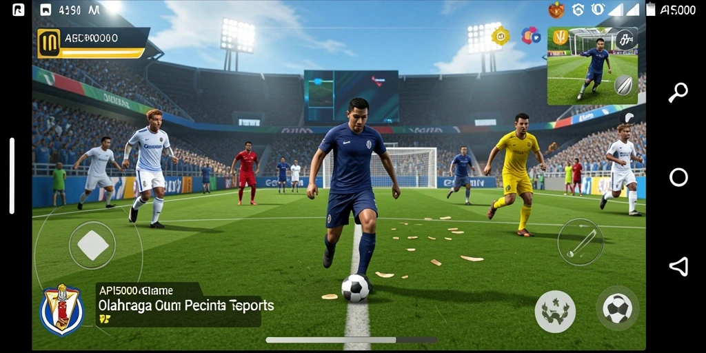 Tampilan gameplay mendebarkan dari API5000 yang menampilkan berbagai cabang olahraga.