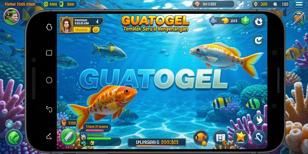 Screenshot GUATOGEL menampilkan aksi seru dalam permainan Tembak Ikan.