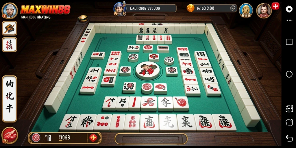 Gameplay seru dari MAXWIN88 dalam permainan Mahjong.