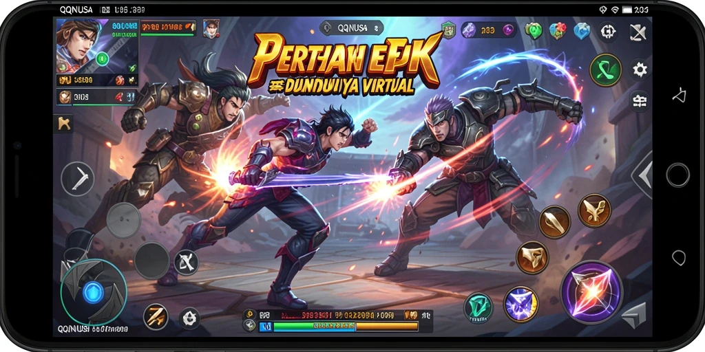 Gameplay Fighting yang intens dan mendebarkan di QQNUSA.